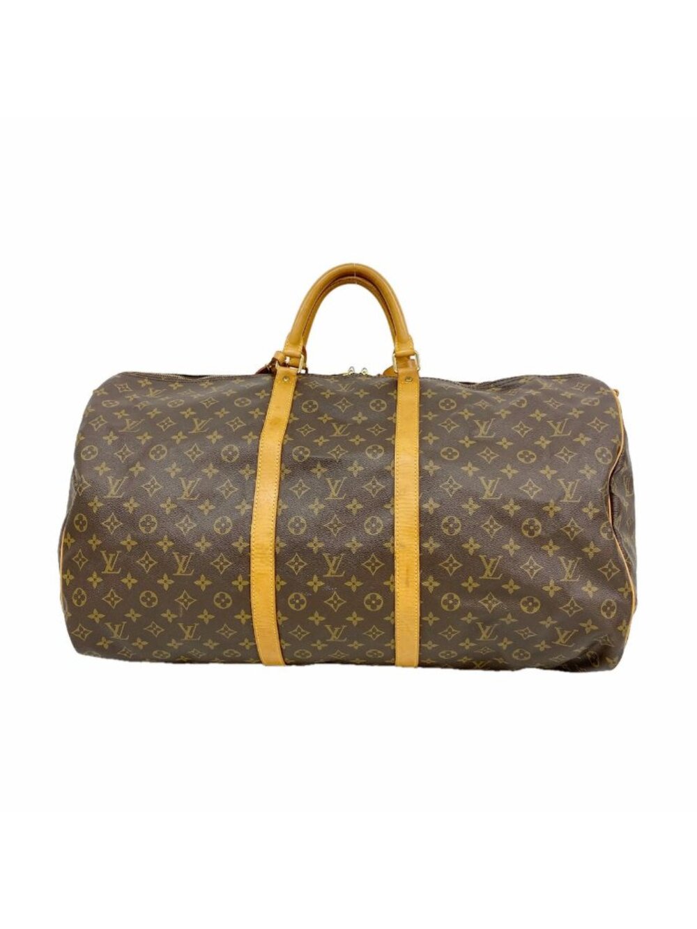 Louis Vuitton Boston Bag Monogram Keepall Bandouliere 60 Brown